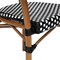 Flash Furniture Lourdes Thonet French Bistro Stacking Chair w/Arms, Blk and Wht PE Rattan and Natural Alum Frm, 4PK 4-SDA-AD642002A-BKWH-NAT-GG - alternate 5